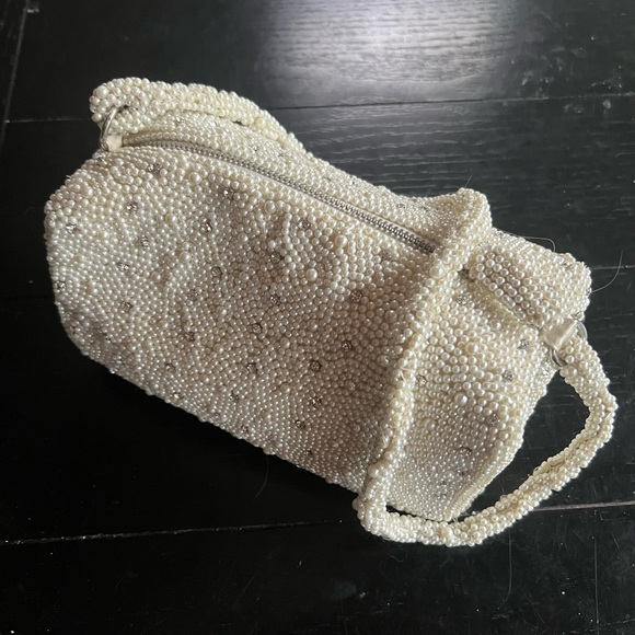 Zara Ivory Pearl Beaded Bag - Picture 4 of 8